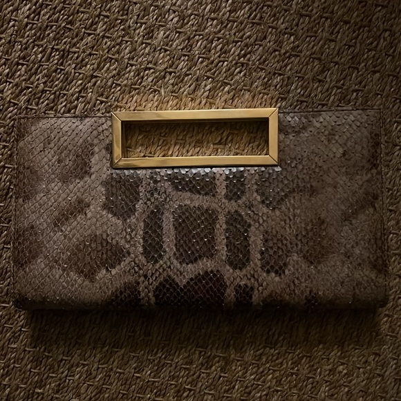 Stuart Weitzman python clutch - Picture 2 of 8